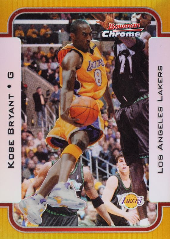 Kobe Bryant 2003 Bowman #100 Chrome - Gold Refractor /50 RAW