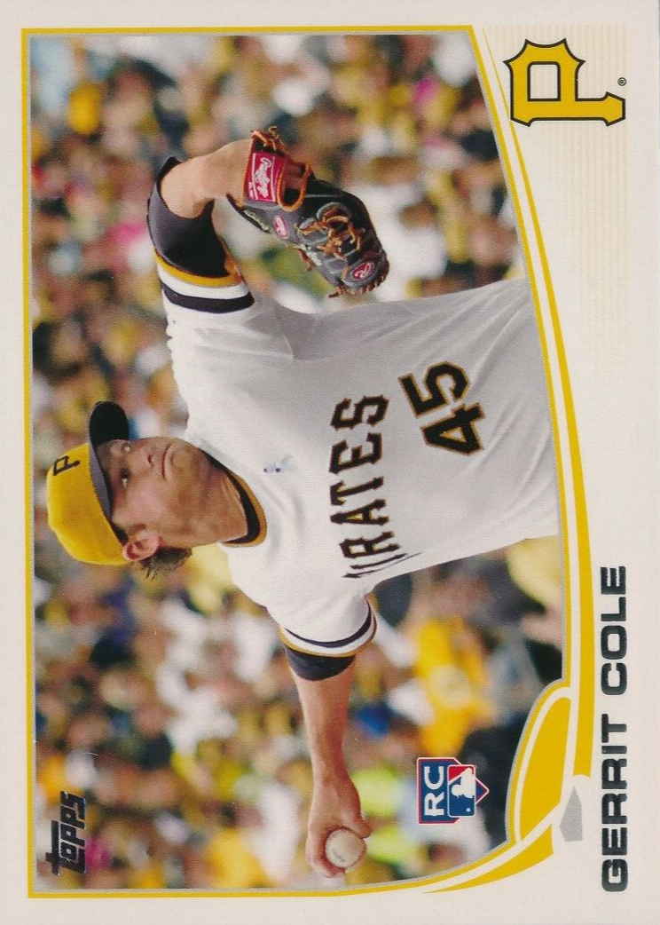 Gerrit Cole 2013 Topps Update #US150 Base (Yellow Hat) Price Guide 