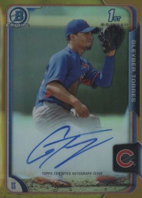 2015 Bowman Chrome #BCAP-GT Prospect Auto - Gold Refractor /50 (1st)