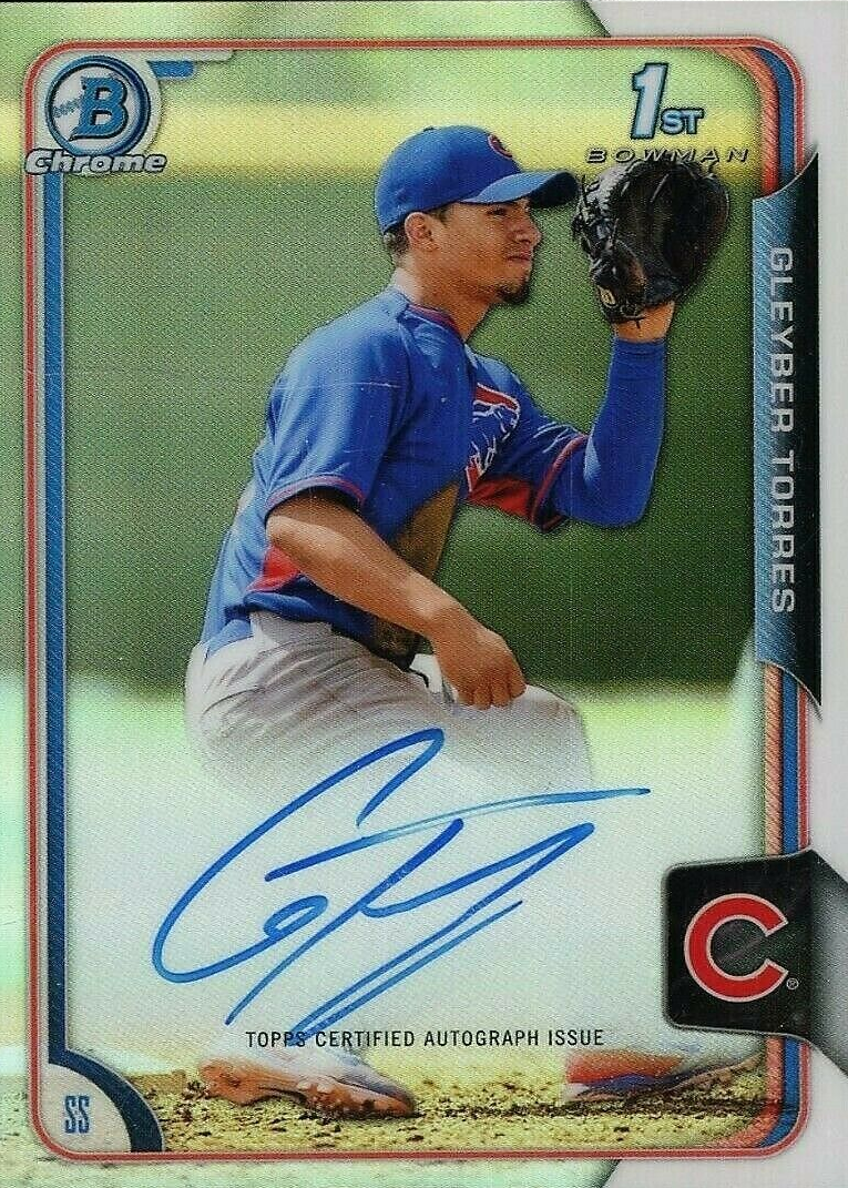 2019 TOPPS CHROME SAPPHIRE ED #7 GLEYBER TORRES PSA 10 | eBay