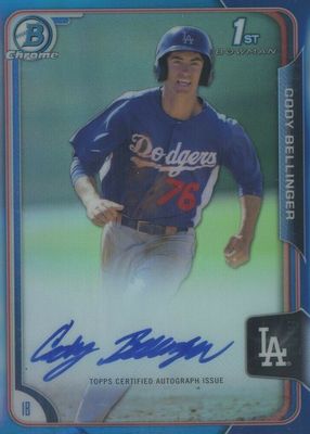 2015 Bowman Chrome #BCAP-CBE Prospect Auto - Blue Refractor /150 (1st)