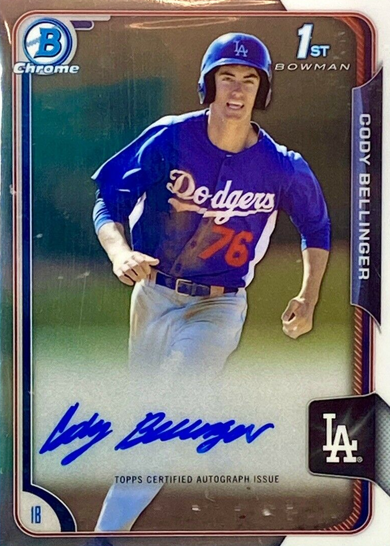 Cody Bellinger 2015 Bowman Chrome #BCAP-CBE Prospect Auto (1st