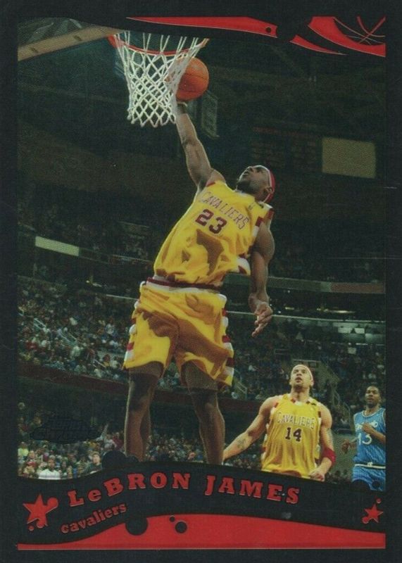 LeBron James 2005 Topps Chrome #102 Black Refractor /399 SGC 10