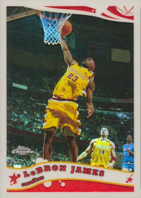 LeBron James 2005 Topps Chrome #102 Refractor /999 RAW