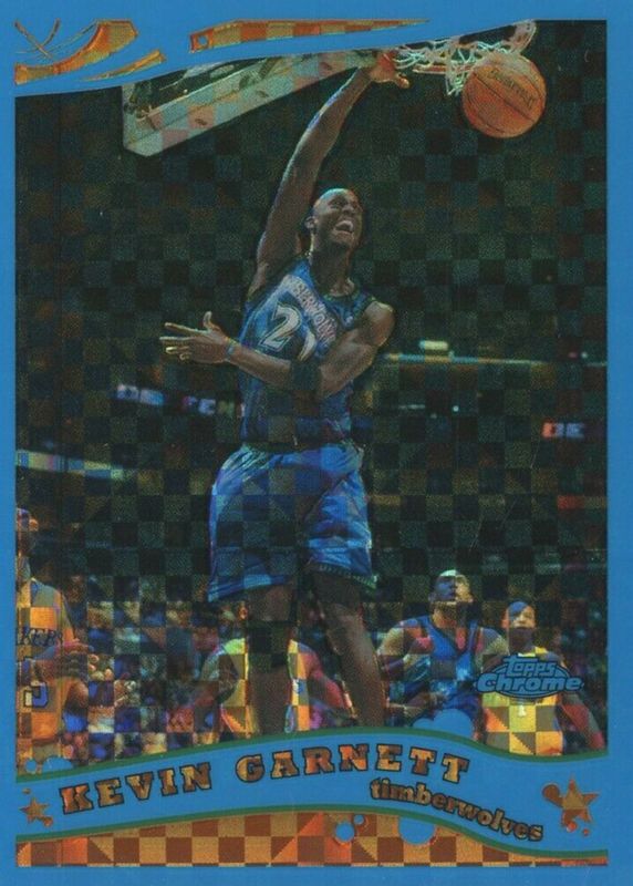 Kevin Garnett 2005 Topps Chrome #64 Blue X-Fractor /90 BGS 9.5