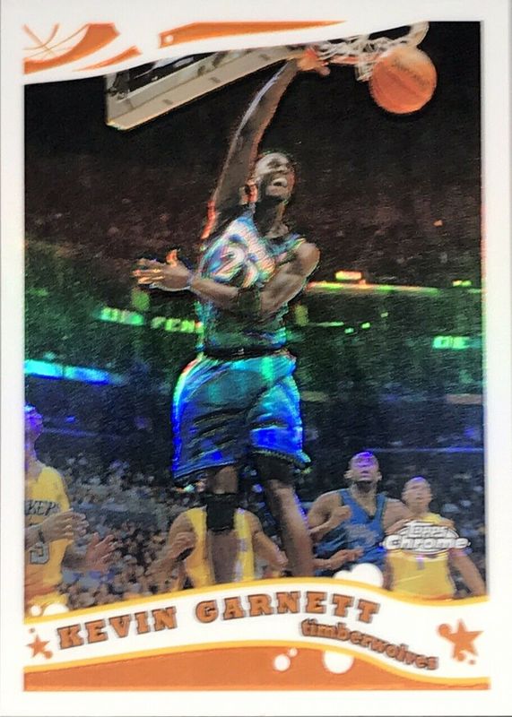 Kevin Garnett 2005 Topps Chrome #64 Refractor /999 SGC 9.5