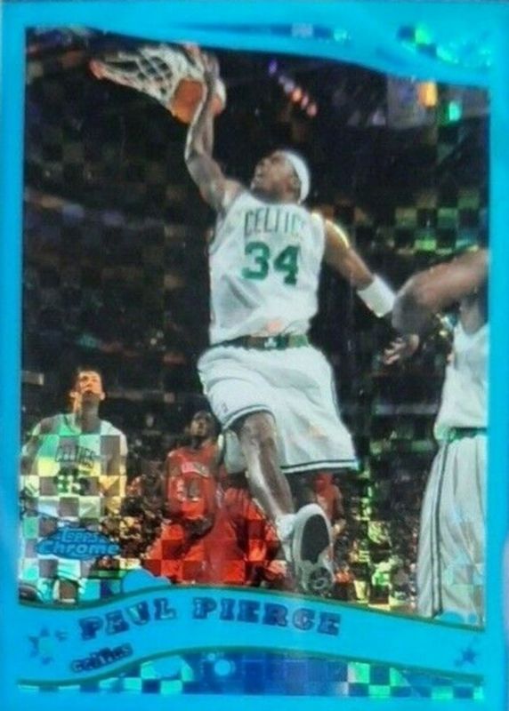 Paul Pierce 2005 Topps Chrome #24 Blue X-Fractor /90 PSA 9