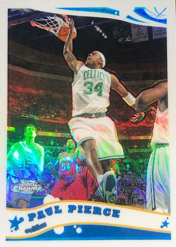 Paul Pierce 2005 Topps Chrome #24 Refractor /999 PSA 9