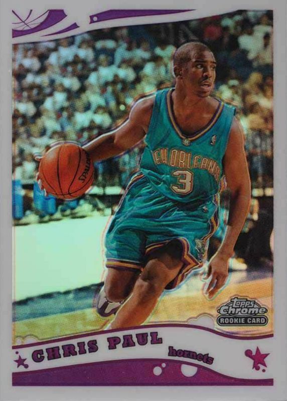 Chris Paul 2005 Topps Chrome #168 Refractor /999 Rookie RAW