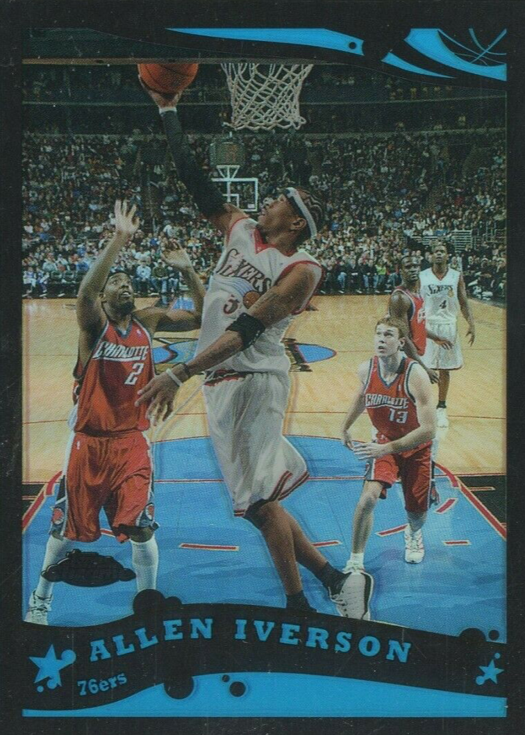 Allen Iverson 2005 Topps Chrome #18 Black Refractor /399 Price