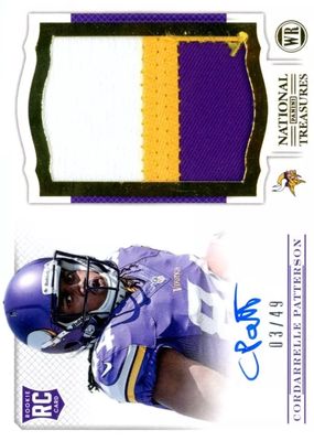 2013 National Treasures #204 Rookie Patch Auto - Gold /49