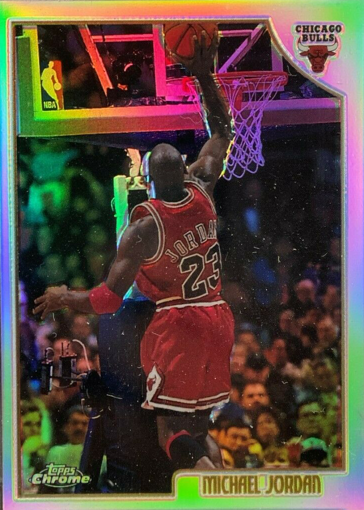 Michael Jordan 1998 Topps #77 Chrome Preview - Refractor Price 