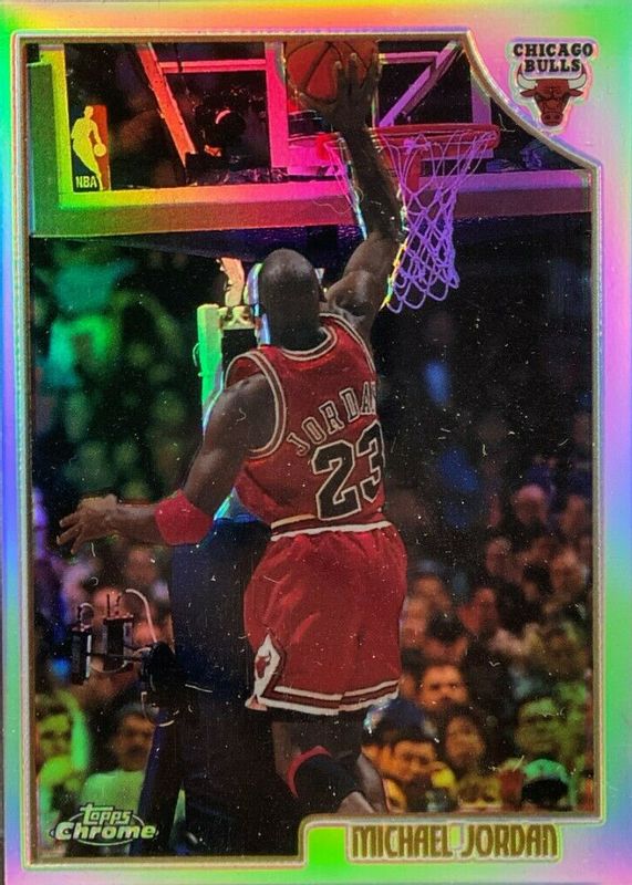 Michael Jordan 1998 Topps #77 Chrome Preview - Refractor PSA 10