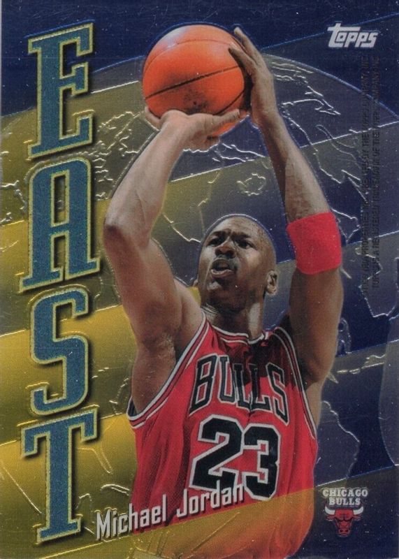 Michael Jordan 1998 Topps #EW5 East-West (w/Kobe Bryant) PSA 10