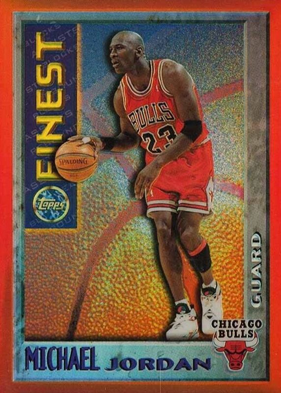 Michael Jordan 1995 Topps Finest Mystery - Bordered Test Refractor 