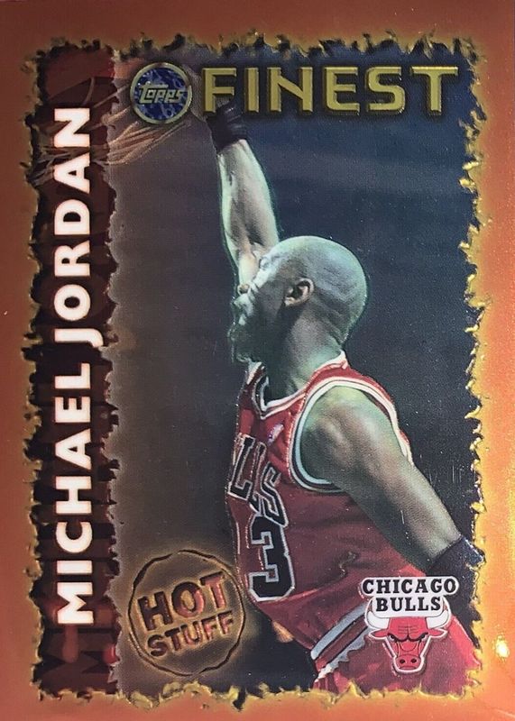 Michael Jordan 1995 Topps Finest #HS1 Hot Stuff RAW