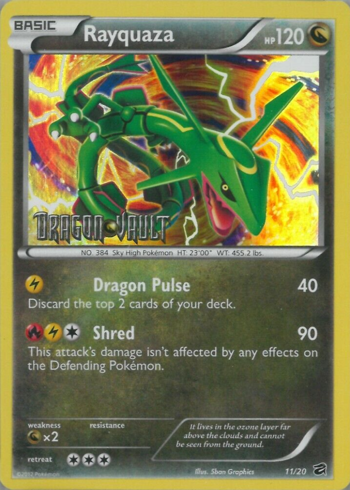 Rayquaza 2012 Black & White: Dragon Vault #11/20 Promo (Dragon