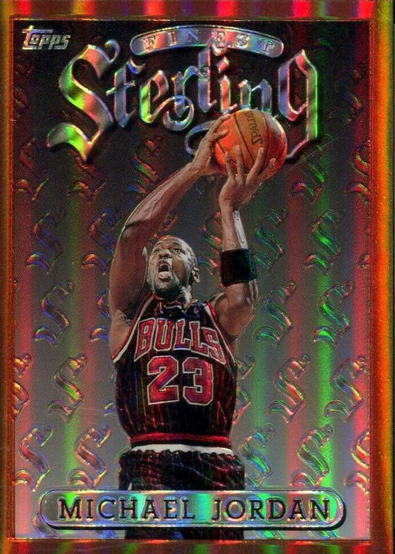 Michael Jordan 1996 Topps Finest #50 Bronze - Refractor (No Coating) SGC 10