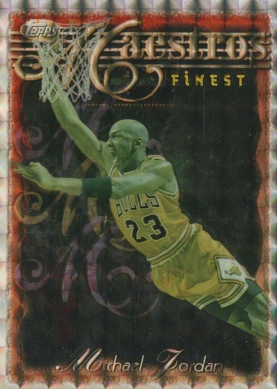 Michael Jordan 1996 Topps Finest #127 Silver - Refractor (No Coating) SGC 9.5