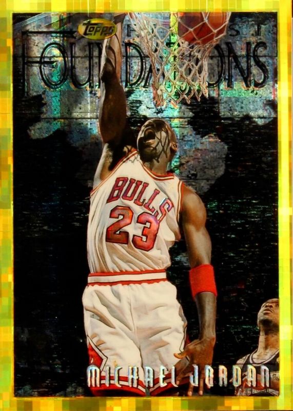 Michael Jordan 1996 Topps Finest #291 Gold - Refractor (No Coating 