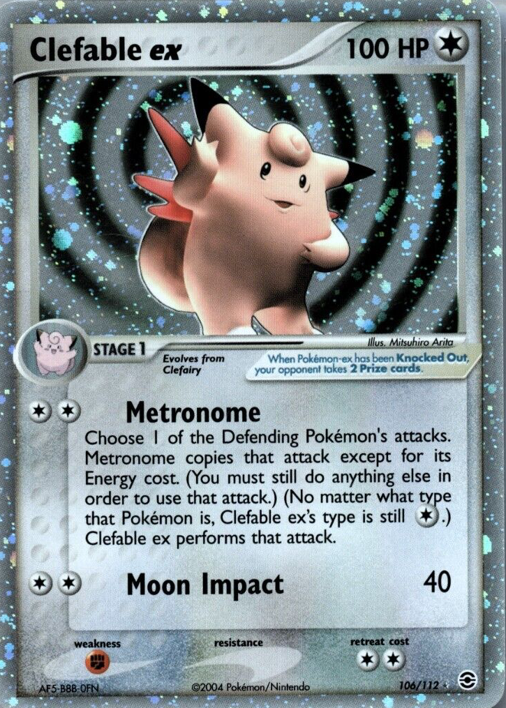 Clefable ex 2004 EX: FireRed & LeafGreen #106/112 Holo Price Guide