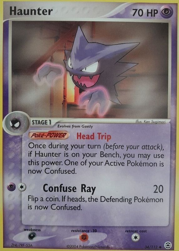 Haunter 2004 EX: FireRed & LeafGreen #034/112 Base SGC 9