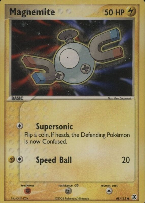 Magnemite 2004 EX: FireRed & LeafGreen #068/112 Base SGC 10