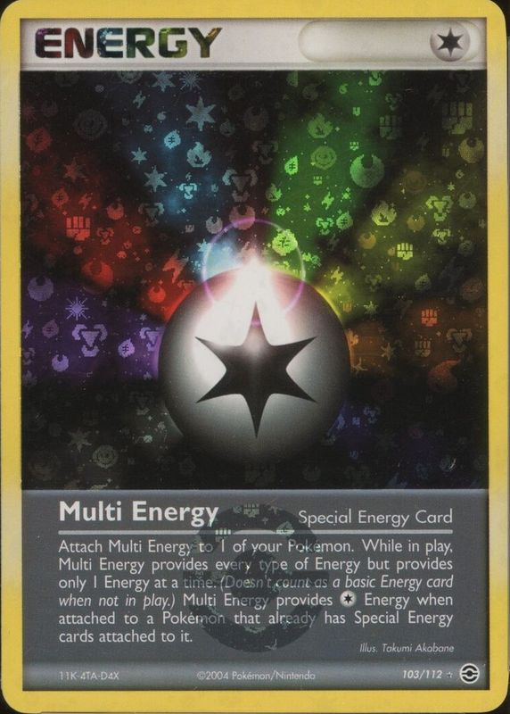 Multi Energy 2004 EX: FireRed & LeafGreen #103/112 Reverse Holo RAW TCG (NEAR MINT)