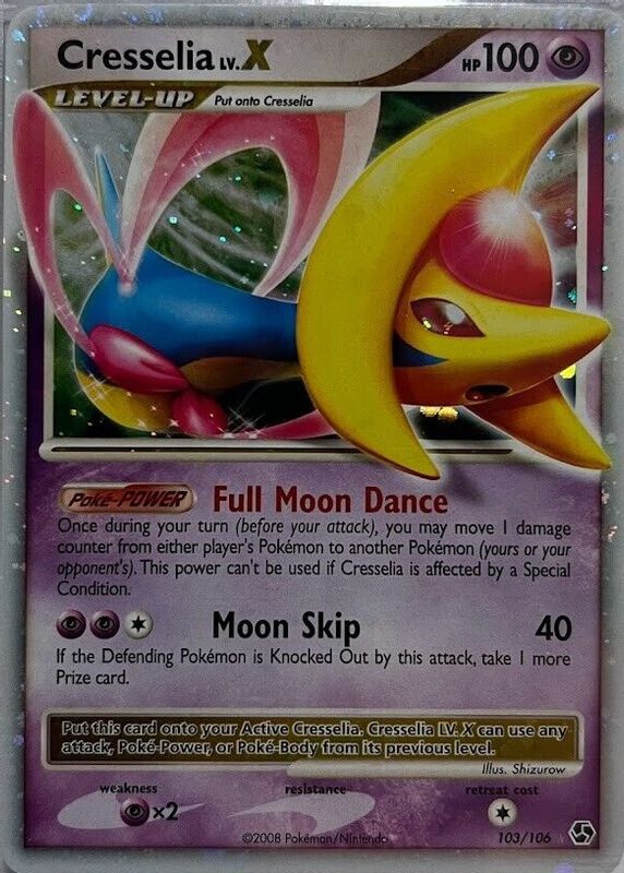 Cresselia LV.X 2008 Diamond & Pearl: Great Encounters #103 Holo PSA 8