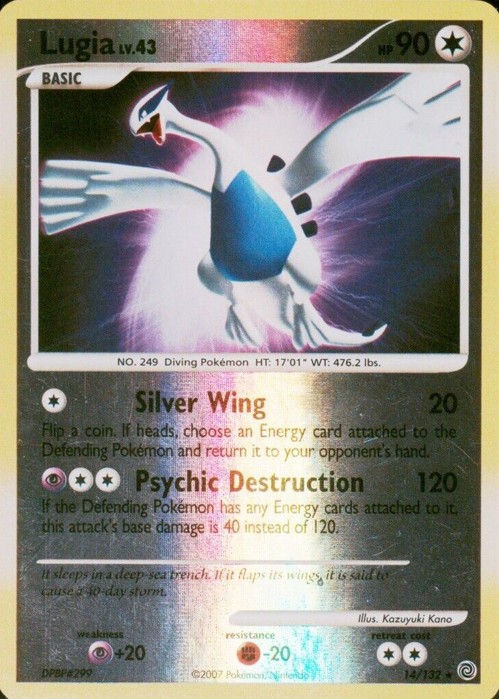 Lugia 2007 Diamond & Pearl: Secret Wonders #014/132 Reverse Holo