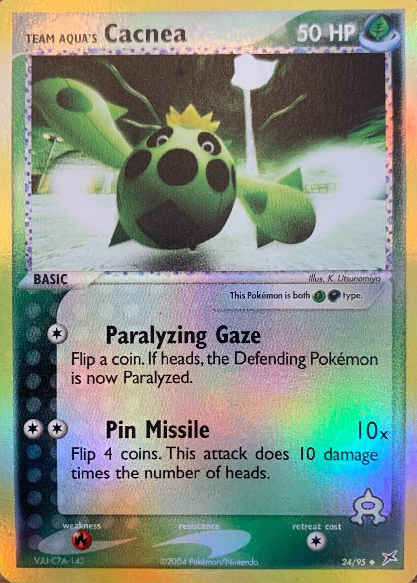 cacnea pokemon card value Description coming soon... Pokemon - Cacnea (58) -