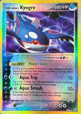 TEAM AQUA's Kyogre 100 HP ポケモンカード Team Aqua's Kyogre 2004 EX: Team Magma vs Team Aqua #03/95