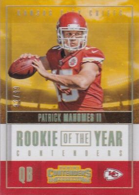 2017 Contenders #RY-3 Rookie of the Year Contenders - Gold /99