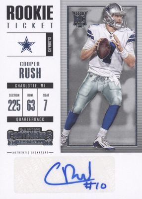 2017 Contenders #218 Rookie Ticket Auto