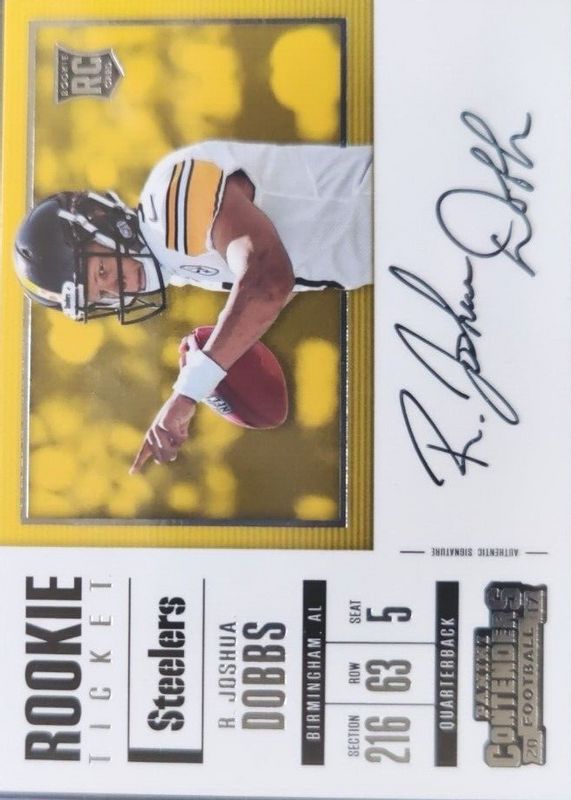 Joshua Dobbs 2017 Contenders #346 Rookie Ticket Auto Variation Rookie PSA 10