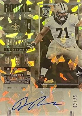 2017 Contenders #207 Rookie Ticket Auto - Cracked Ice Ticket /25