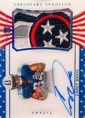2017 National Treasures #163 Rookie Patch Auto - Stars & Stripes /13
