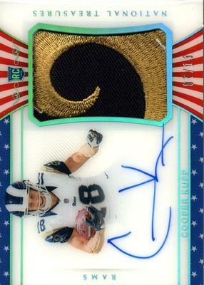 2017 National Treasures #198 Rookie Patch Auto - Stars & Stripes /13