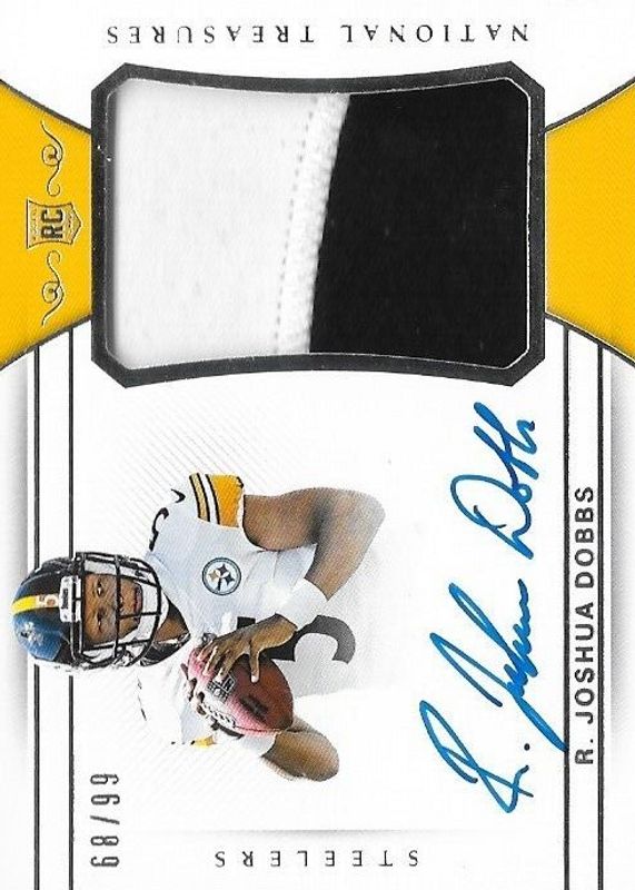 Joshua Dobbs 2017 National Treasures #186 Rookie Patch Auto /99 PSA 9