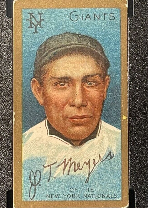 Chief Meyers 1911 T205 Gold Border Base Rookie BVG 1