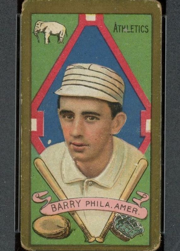 Jack Barry 1911 T205 Gold Border Base Rookie PSA 7.5