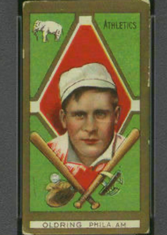 Rube Oldring 1911 T205 Gold Border Base Rookie PSA 5.5