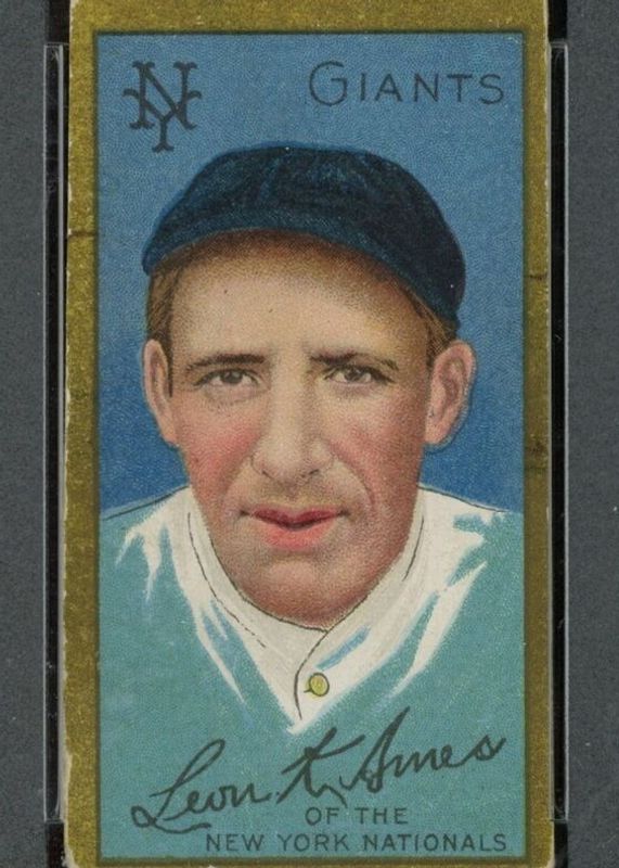 Leon Ames 1911 T205 Gold Border Base Rookie PSA 1