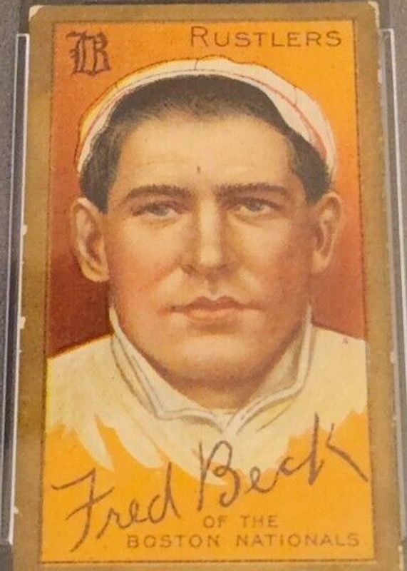 Fred Beck 1911 T205 Gold Border Base Rookie PSA 2