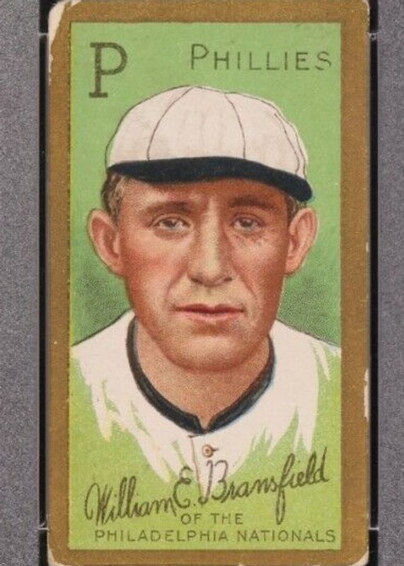 William Bransfield 1911 T205 Gold Border Base Rookie SGC 5.5