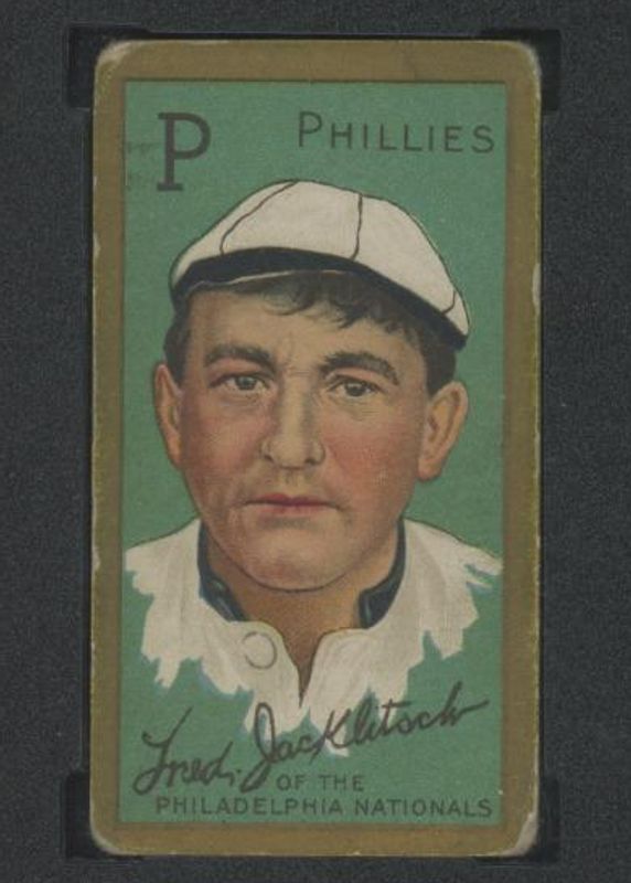 Fred Jacklitsch 1911 T205 Gold Border Base Rookie SGC 5.5