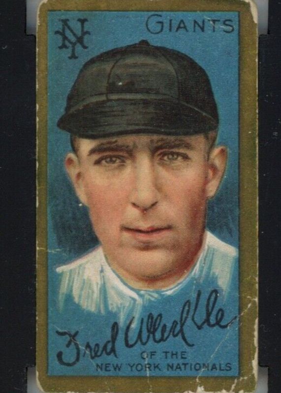 Fred Merkle 1911 T205 Gold Border Base Rookie BVG 1