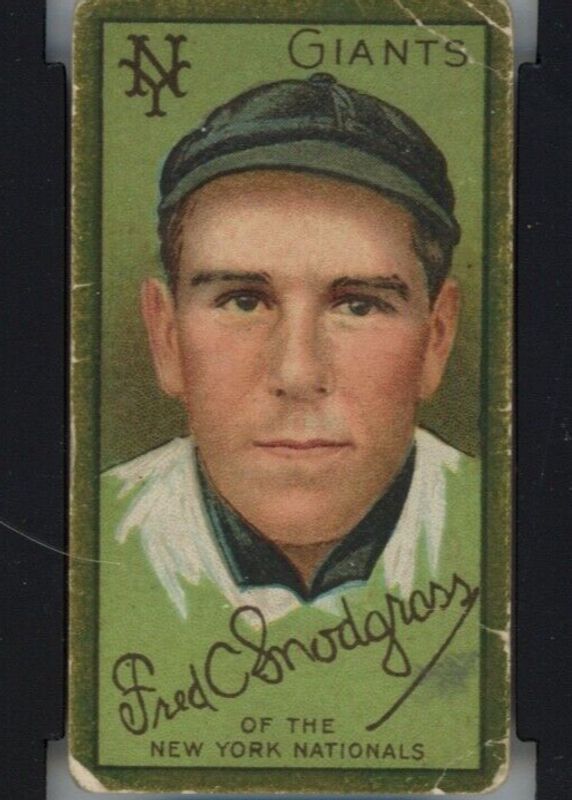 Fred Snodgrass 1911 T205 Gold Border Base Rookie SGC 2.5