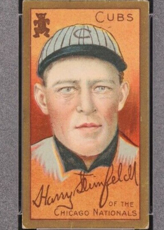 Harry Steinfeldt 1911 T205 Gold Border Base Rookie PSA 8.5