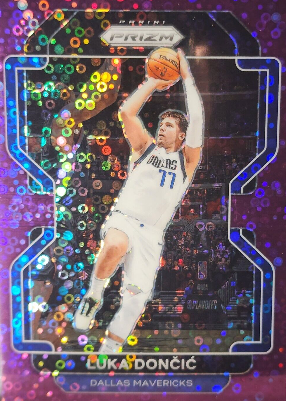 Luka Doncic 2021 Prizm #223 Fast Break Purple /75 Price